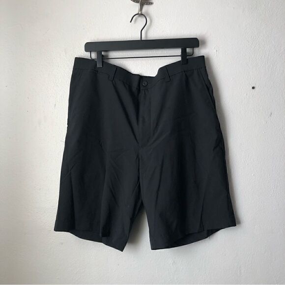 PGA tour mens black flat front shorts size 36 - Picture 1 of 7